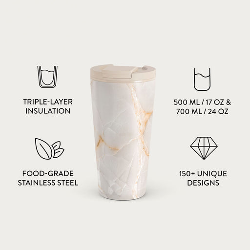 Vanilla Sand - Marble Travel Mug 7