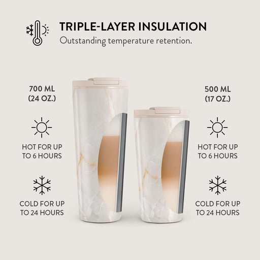 Vanilla Sand - Marble Travel Mug 13