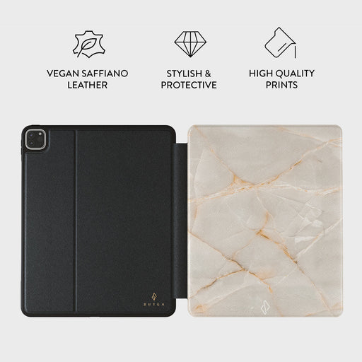 Vanilla Sand - Marble iPad Pro 12.9 (6th/5th Gen) Case 3