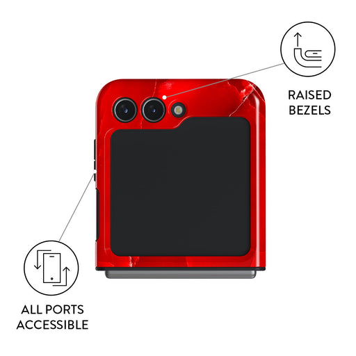 Wild Blaze - Red Samsung Galaxy Z Flip 5 Case 9