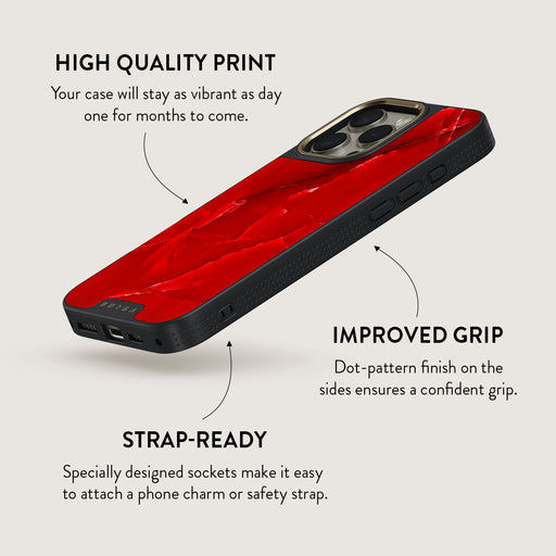 Wild Blaze - Red iPhone 16 Pro Max Case 10