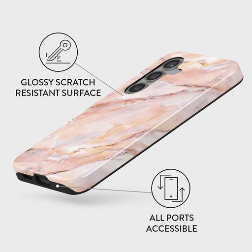 Morning Sunshine - Pastel Marble Samsung Galaxy S24 FE Case 3