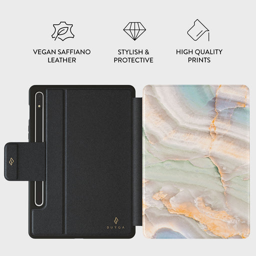 Pastel Hues - Colorful Marble Samsung Galaxy Tab S10+ Case 2