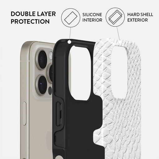 Glacial Desert - White Snakeskin iPhone 16 Pro Max Case 2