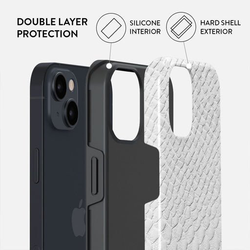 Glacial Desert - White Snakeskin iPhone 15 Case 6