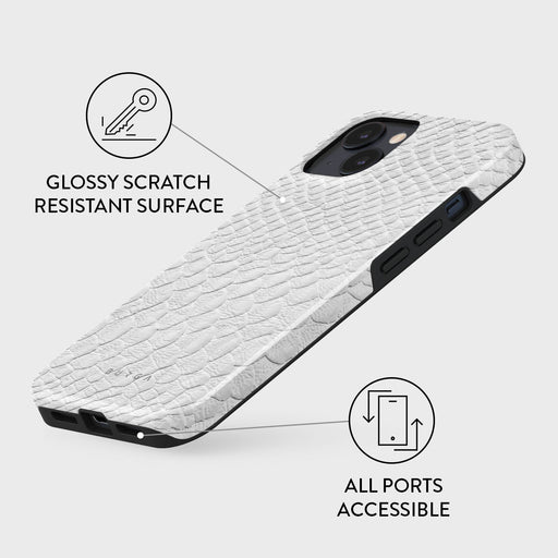 Glacial Desert - White Snakeskin iPhone 15 Case 7