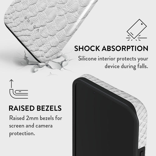 Glacial Desert - White Snakeskin iPhone 15 Case 8