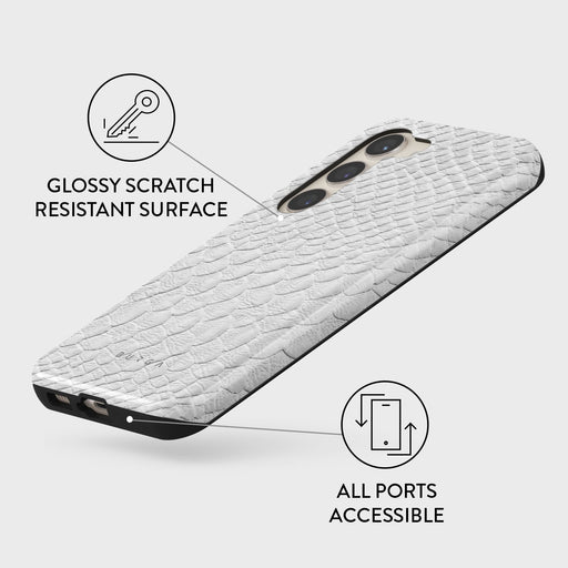 Glacial Desert - White Snakeskin Samsung Galaxy S23 Case 7