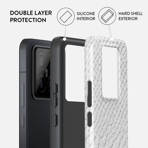 Glacial Desert - White Snakeskin Xiaomi 14 Case 2
