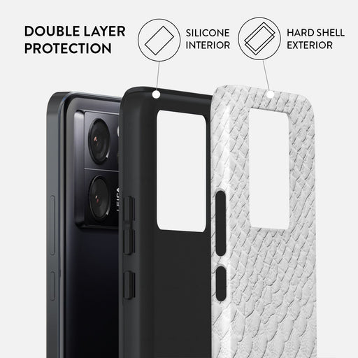 Glacial Desert - White Snakeskin Xiaomi 13T Pro Case 2