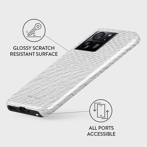 Glacial Desert - White Snakeskin Xiaomi 13T Pro Case 3