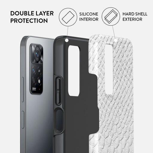 Glacial Desert - White Snakeskin Xiaomi Redmi Note 11 Pro Case 2