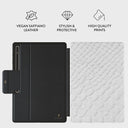 Glacial Desert - White Snakeskin Samsung Galaxy Tab S8 Ultra Case 2
