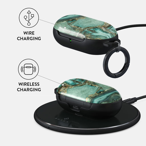 Ubud Jungle - Turquoise Samsung Galaxy Buds Case 3