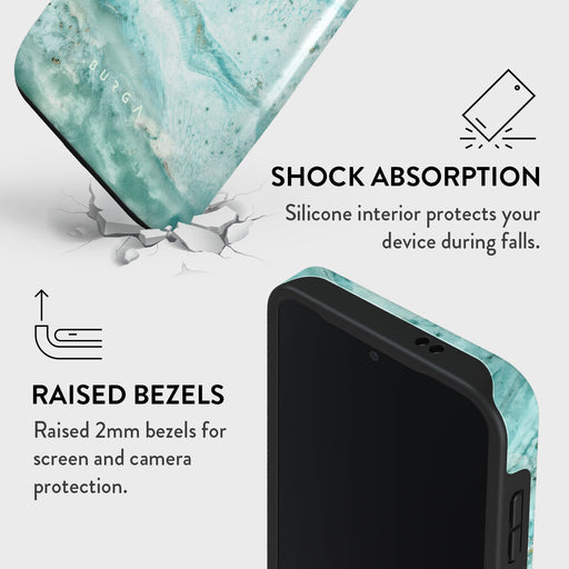 Uluwatu Waves - Teal Samsung Galaxy S24 FE Case 4