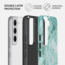 Uluwatu Waves - Teal Samsung Galaxy S22 Case 6
