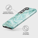 Uluwatu Waves - Teal Samsung Galaxy S22 Case 7