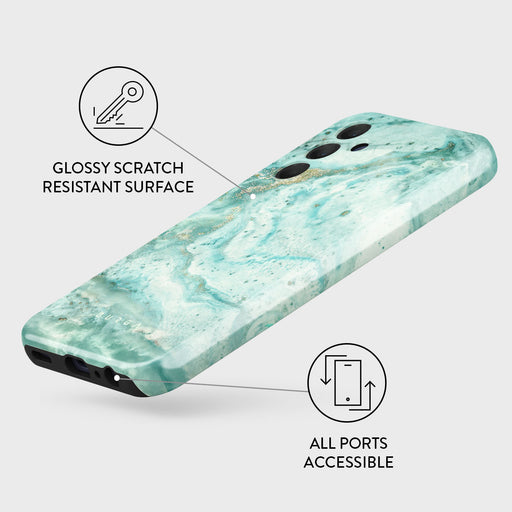 Uluwatu Waves - Teal Samsung Galaxy A15 4G / 5G Case 3
