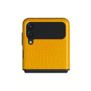 Canary Yellow - Snake Skin Samsung Galaxy Z Flip 3 Case 1