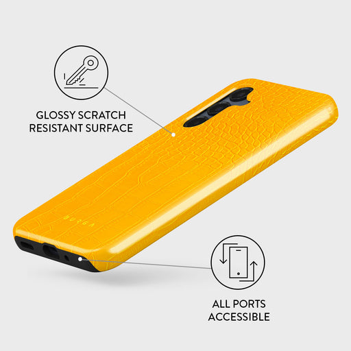 Canary Yellow - Snake Skin Samsung Galaxy A16 Case 3