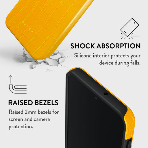 Canary Yellow - Snake Skin Samsung Galaxy A16 Case 4