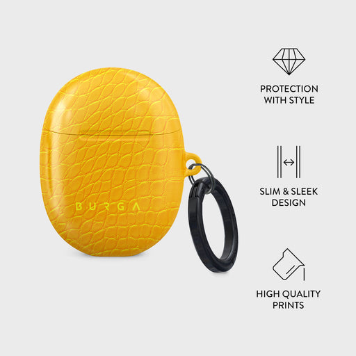 Canary Yellow - Snake Skin Google Pixel Buds Pro 2 Case 4