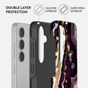 Purple Skies - Marble Samsung Galaxy S24 Plus Case 6