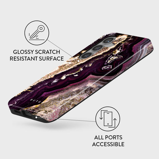 Purple Skies - Marble Samsung Galaxy S24 Plus Case 7