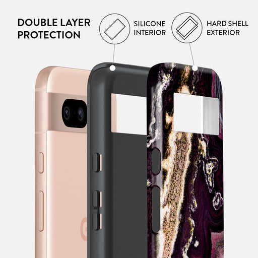 Purple Skies - Marble Google Pixel 8a Case 2
