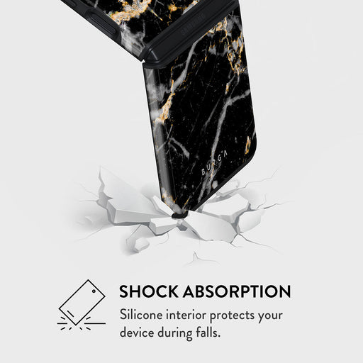 Make A Wish - Gold Marble Samsung Galaxy Z Flip 3 Case 4