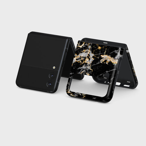 Make A Wish - Gold Marble Samsung Galaxy Z Flip 3 Case 5