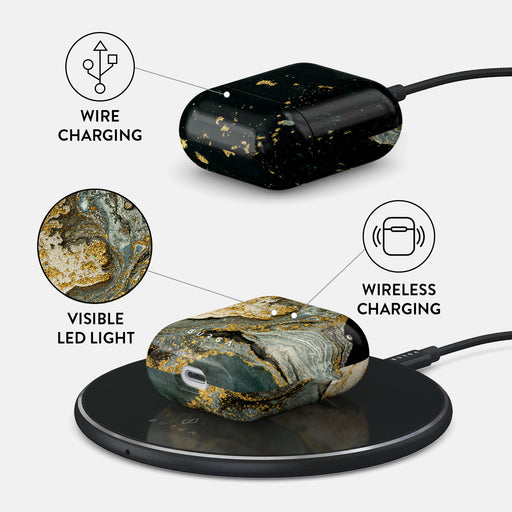 Northern Lights - Marble AirPods Case 3