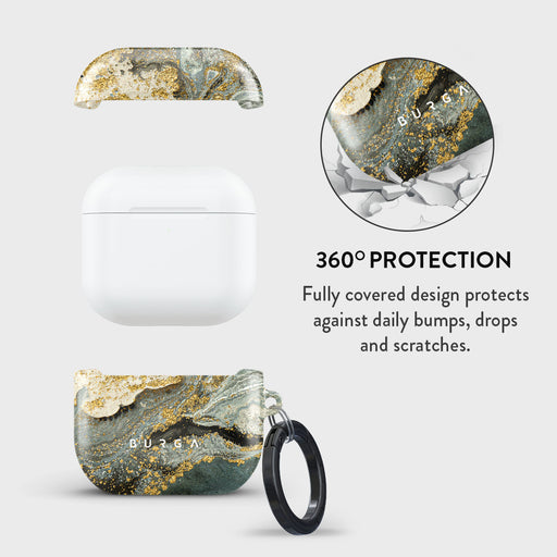 Northern Lights - Marble AirPods 4 Case 2