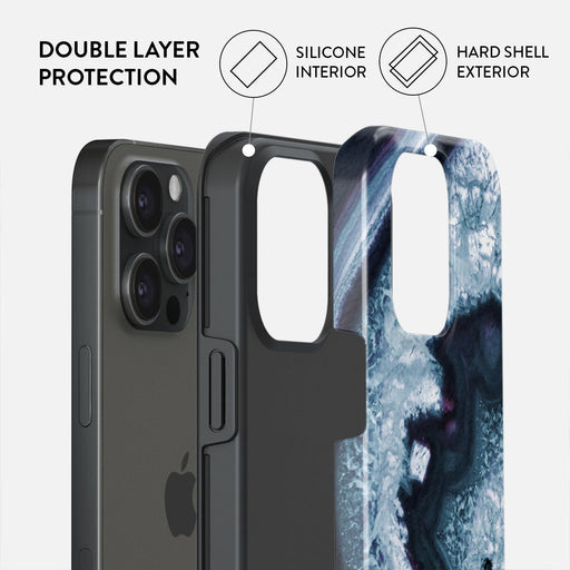Frozen Lake - Gray Marble iPhone 15 Pro Max Case 6