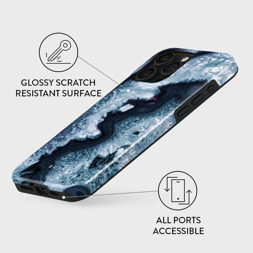 Frozen Lake - Gray Marble iPhone 15 Pro Max Case 7