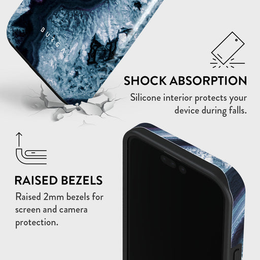Frozen Lake - Gray Marble iPhone 15 Pro Max Case 8