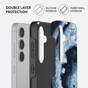 Frozen Lake - Gray Marble Samsung Galaxy S24 FE Case 2