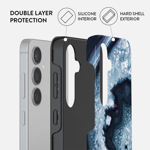 Frozen Lake - Gray Marble Samsung Galaxy S24 FE Case 2