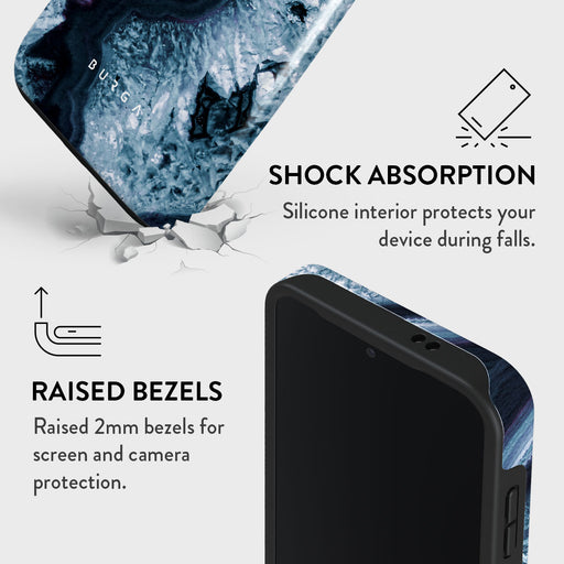Frozen Lake - Gray Marble Samsung Galaxy S24 FE Case 4