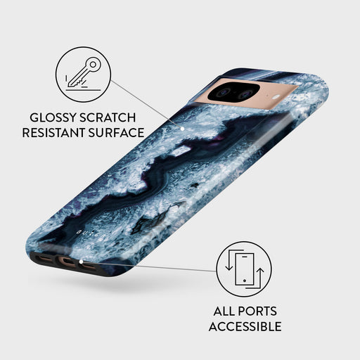 Frozen Lake - Gray Marble Google Pixel 8 Case | BURGA