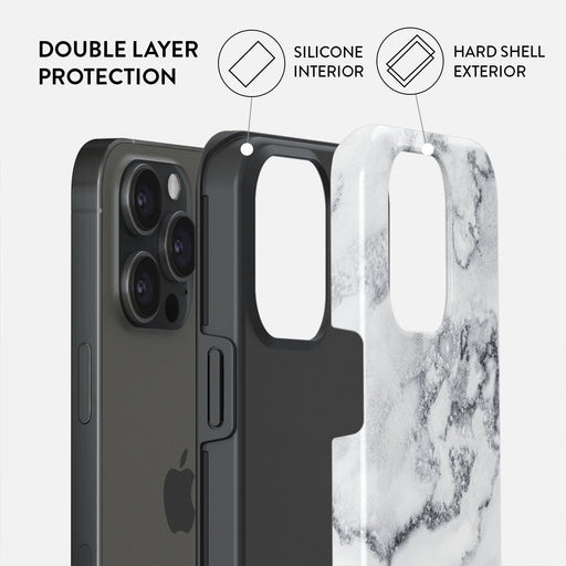 White Winter - Classy Marble iPhone 15 Pro Max Case 6