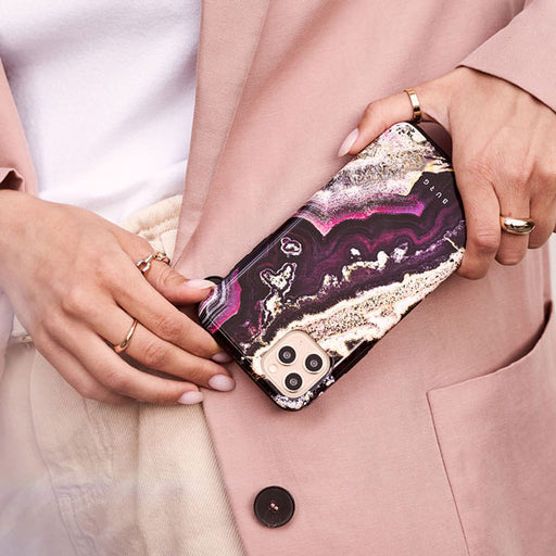 Purple Skies - Marble Samsung Galaxy S25 Plus Case 9