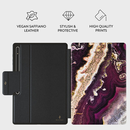 Purple Skies - Marble Samsung Galaxy Tab S8 Ultra Case 2