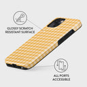 Tuscan Sun - Yellow Plaid iPhone 13 Mini Case 7