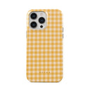 Tuscan Sun - Yellow Plaid iPhone 14 Pro Max Case