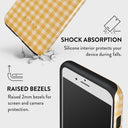 Tuscan Sun - Yellow Plaid iPhone SE (2020) Case 8