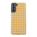 Tuscan Sun - Yellow Plaid Samsung Galaxy S21 Case 5