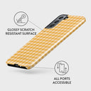 Tuscan Sun - Yellow Plaid Samsung Galaxy S21 Case 7