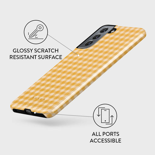 Tuscan Sun - Yellow Plaid Samsung Galaxy S21 Case 7