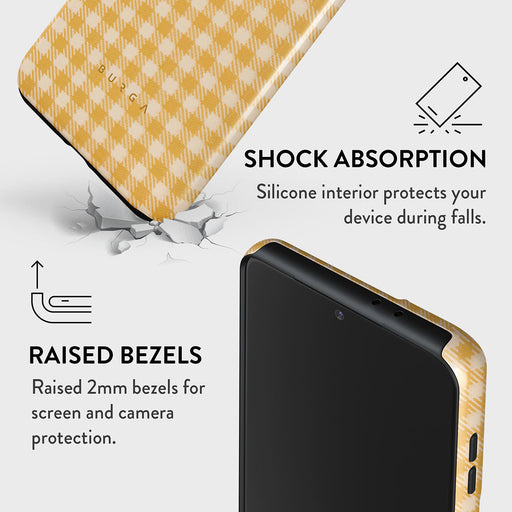 Tuscan Sun - Yellow Plaid Samsung Galaxy S21 Case 8